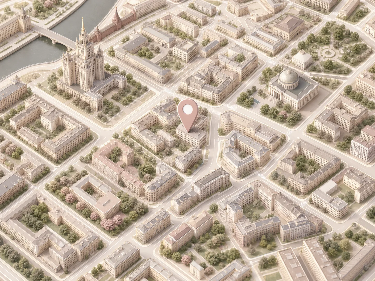 Карта расположения салона в Москве
